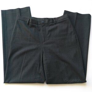 Rafaella Vtg Trousers Sz 10 Grey Pinstripe Suit Pants Minimalist Career Academia